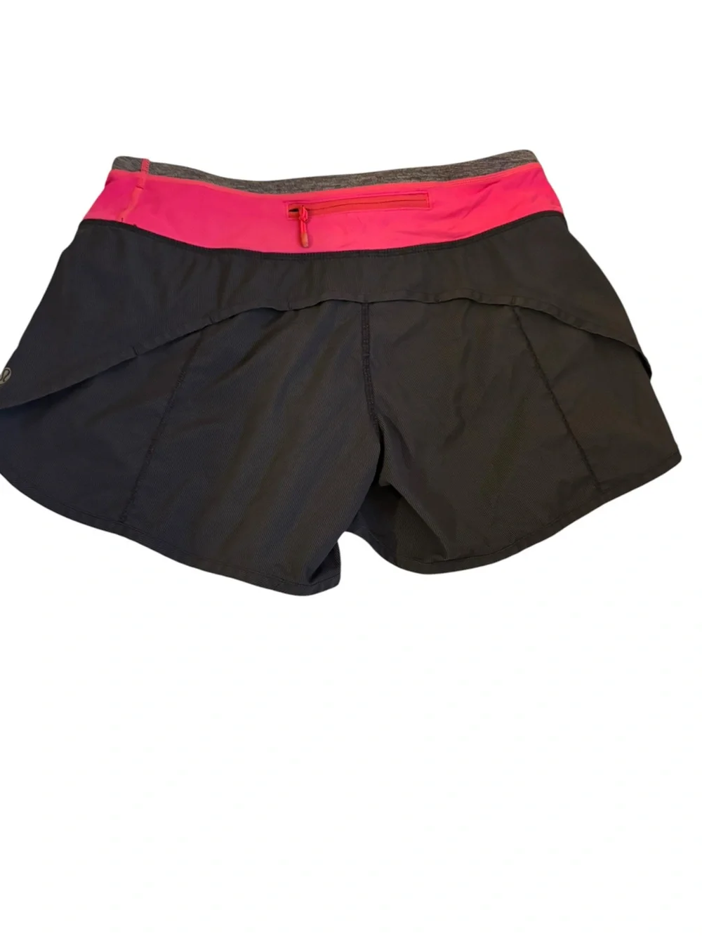 lululemon athletica Black Shorts with Pink Waistband